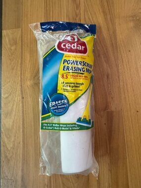 O Cedar Power Scrub Erasing Mop 8.5" Roller Mop Refill NEW SEALED